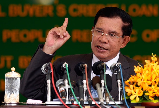 Căng thẳng Mỹ - Campuchia sau loạt động thái cứng rắn của Thủ tướng Hun Sen - 1 Thủ tướng Campuchia Hun Sen (Ảnh: Cambodiadaily)