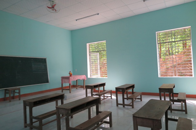Xây phòng học mới ở nơi học sinh mượn nhà sinh hoạt thôn để học - 1
Phòng học khang trang vừa đưa vào sử dụng trước năm học mới tại thôn Tam Hiệp, xã Đại Sơn