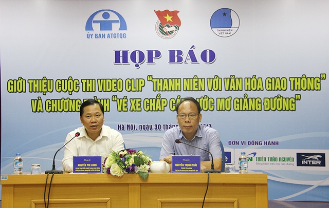 Phát động cuộc thi làm clip “Thanh niên với văn hoá giao thông” - 1
Họp báo giới thiệu cuộc thi Video clip “Thanh niên với văn hoá giao thông” 2017 và chương trình “Vé xe chắp cánh giấc mơ giảng đường”.