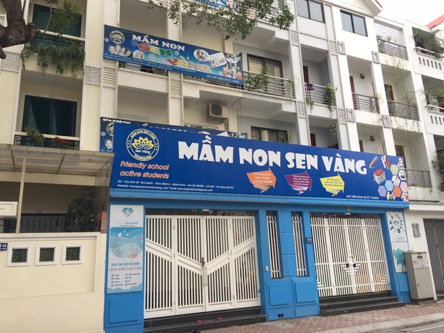 Vụ hai giáo viên dùng dép tát, thúc gối vào bụng trẻ mầm non: Giọt nước mắt người mẹ - 1 Nhóm lớp mầm non Sen Vàng tạm đóng cửa trong ngày 6/2 (ảnh: Mỹ Hà)