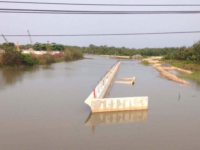 Heo rừng kiếm ăn trong dự án bất động sản tỷ đô - 3 Lâu lắm rồi người dân không thấy các phương tiện vận chuyển vật liệu vào công trình