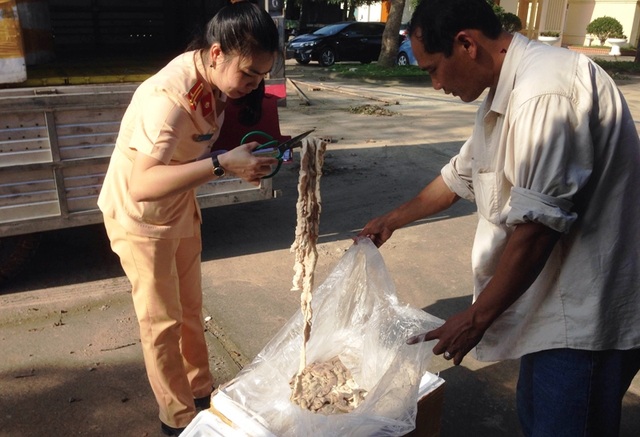 Ngăn chặn kịp thời 1,6 tấn nội tạng bốc mùi hôi thối ra thị trường - 1 1,6 tấn thực phẩm bẩn được ngăn chặn kịp thời trước khi tuồn ra thị trường