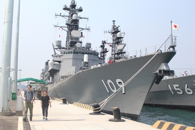 Cảng Cam Ranh - Điểm dừng chân quen thuộc trên hành trình qua Biển Đông - 1 2 tàu huấn luyện của lực lượng tự vệ trên biển Nhật Bản thăm Cảng Quốc tế Cam Ranh