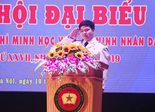Đoàn thanh niên Học viện An ninh bầu Ban chấp hành mới - 1 Bí thư Dương Xuân Khiêm - Đoàn thanh niên Học viện An ninh nhân dân nhiệm kỳ 2017 - 2019.