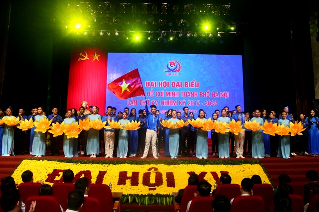 450 đại biểu tham dự Đại hội Đoàn TP.Hà Nội lần thứ XV - 1 Khai mạc Đại hội Đoàn TP Hà Nội lần thứ XV