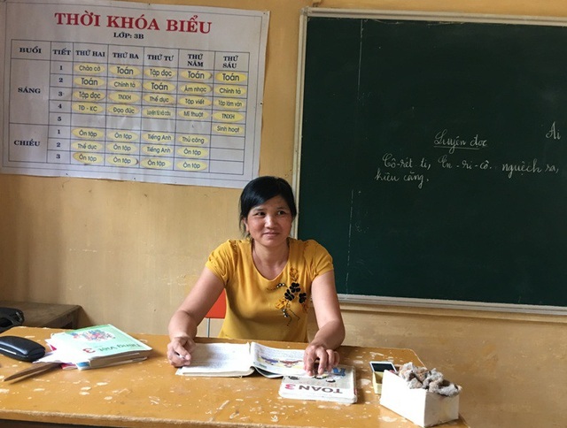 Xúc động hình ảnh cô giáo mang bệnh tim, vẫn bám lớp, bám trường - 1
Cô Trịnh Thị Thơ, giáo viên Trường Tiểu học Trí Nang, huyện Lang Chánh, Thanh Hóa.