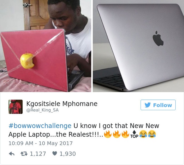 Lời nói dối “ngọt ngào” gây bão trên cộng đồng mạng - 8
Mình vừa mua New New Apple Laptop đấy.