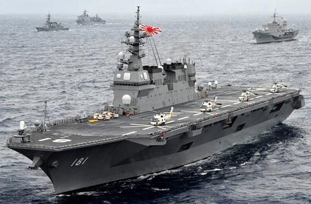 Tàu chiến Nhật Bản đưa các sĩ quan Đông Nam Á thị sát Biển Đông - 1
Tàu sân bay trực thăng Izumo của Hải quân Nhật Bản. (Ảnh: Reuters)