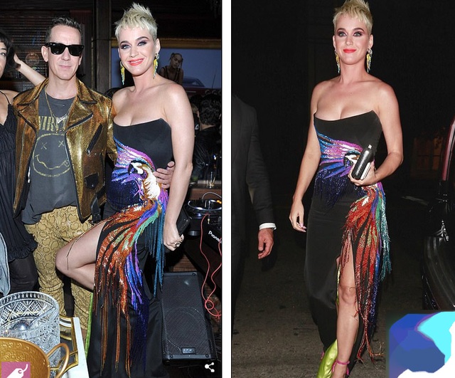 Katy Perry khoe ngực đầy với váy trễ nải - 5
Ca sỹ xinh đẹp người Mỹ gây choáng khi thay hàng chục bộ cánh trong 1 buổi tối
