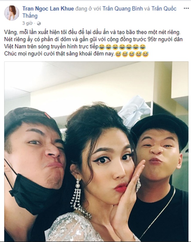 Lan Khuê gặp sự cố “té ghế” ngay trên sóng truyền hình trực tiếp - 3 Lan Khuê thoải mái chia sẻ về sự cố của mình đã khiến cô trở thành tâm điểm của khán giả khi được ghi lại trên sóng trực tiếp