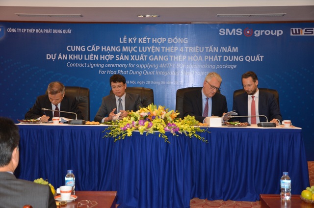 Ký kết hợp đồng thiết bị luyện thép cho dự án tại Dung Quất - 1 Ký kết hợp đồng thiết bị luyện thép cho dự án tại Dung Quất - 1