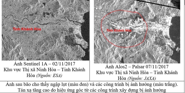 Khả năng ứng dụng công nghệ vũ trụ giảm thiệt hại thiên tai nhìn từ cơn bão số 12 - 3 Khả năng ứng dụng công nghệ vũ trụ giảm thiệt hại thiên tai nhìn từ cơn bão số 12 - 3