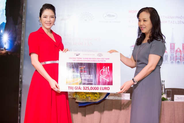 Lý Nhã Kỳ chi 1 triệu euro để đưa hình ảnh Việt Nam đến Cannes 2017 - 7 Và trao cho Cục Điện ảnh là 350 ngàn euro