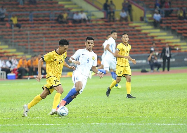 Chủ nhà U22 Malaysia “toát mồ hôi hột” vượt qua Brunei - 1 U22 Malaysia thi đấu nhạt nhòa trước U22 Brunei