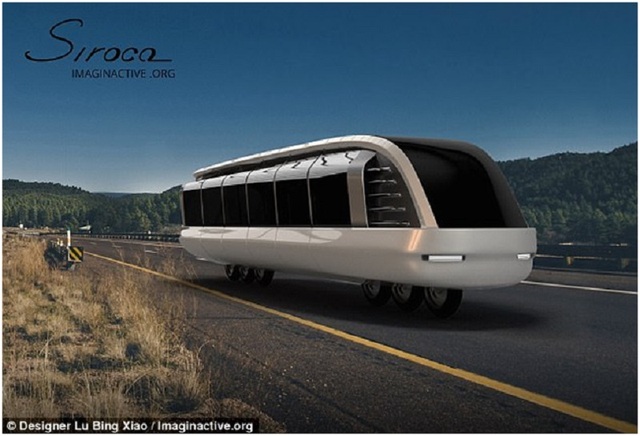 Công bố ý tưởng mẫu xe bus một dãy bánh siêu dị - 2
The Siroco được lấy cảm hứng từ ý tưởng một chiếc xe máy có thể chở nhiều hơn hai hành khách.