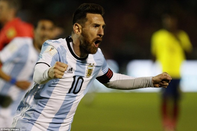 Những khoảnh khắc Messi mang về tấm vé dự World Cup 2018 cho Argentina - 11
Messi đã có 61 bàn thắng trong màu áo đội tuyển Argentina