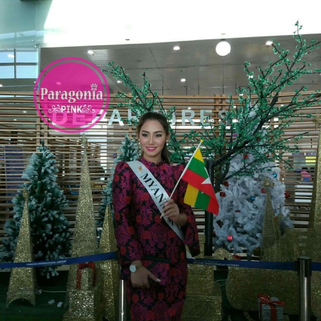 Người đẹp Hoa hậu hoàn vũ 2016 "đổ về" Philippines - 15
Hoa hậu Myanmar - Htet Htet Htun lên đường sang Philippines tham dự cuộc thi Hoa hậu Hoàn vũ 2016