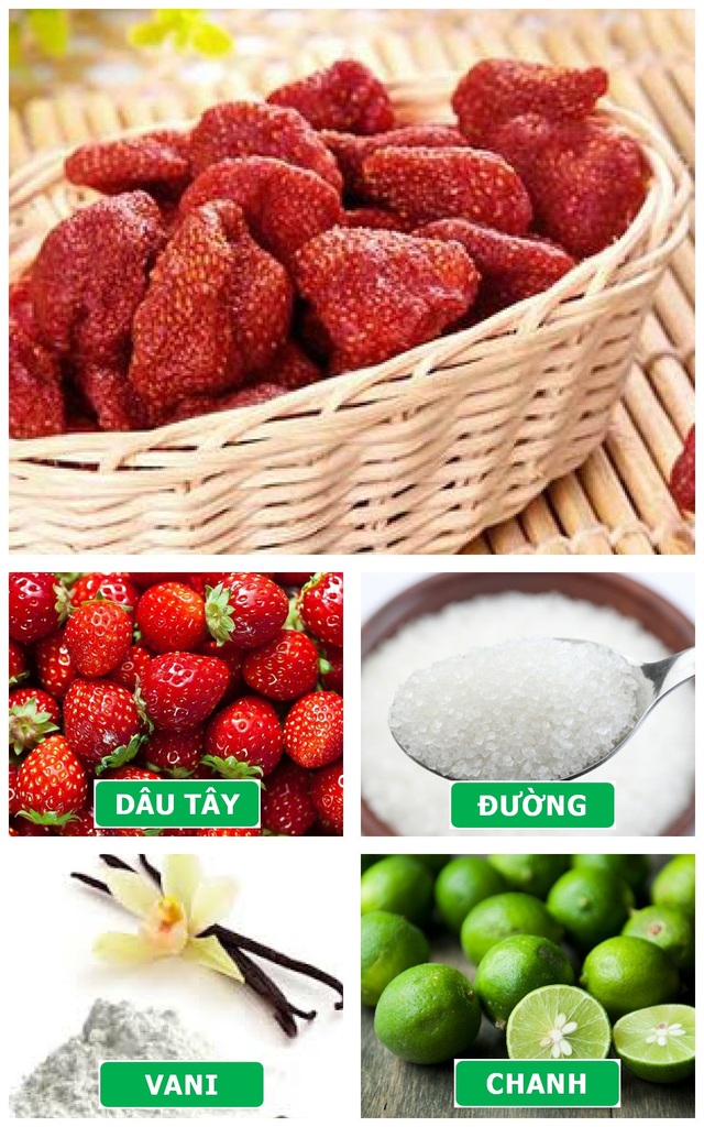 Làm mới vị Tết với mứt dâu tây hương vani - 1 Làm mới vị Tết với mứt dâu tây hương vani - 1