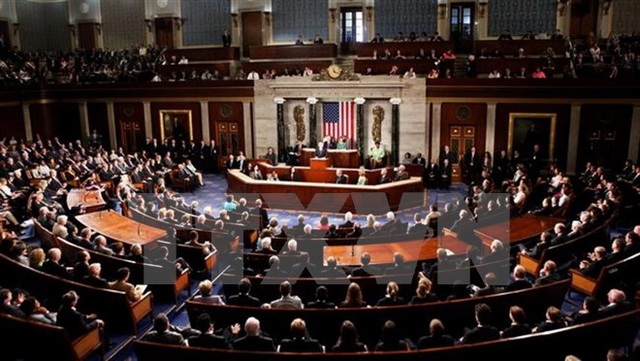 
Toàn cảnh phiên họp Quốc hội Mỹ ở Washington DC. (Nguồn: Washington Examiner/TTXVN)
