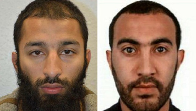 Anh công bố danh tính 3 kẻ khủng bố London - 1
Nghi phạm Khuram Shazad Butt (trái) và Rachid Redouane. (Ảnh: Metropolitan Police)