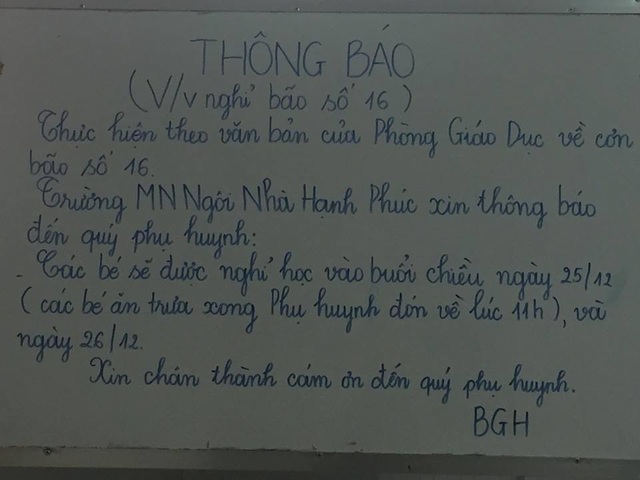 TPHCM: Phụ huynh rối bời vì con nghỉ học tránh bão - 2 TPHCM: Phụ huynh rối bời vì con nghỉ học tránh bão - 2