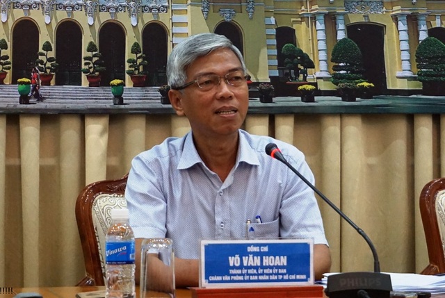 TPHCM giải trình việc chỉ định thầu trong các dự án BOT, BT sai phạm - 1 Chánh Văn phòng UBND TPHCM Võ Văn Hoan
