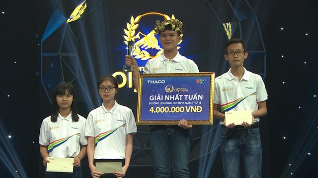 Nam sinh Phú Yên hóa giải Ô chữ chướng ngại vật chỉ từ một gợi ý - 1 Nhân Kiệt chiến thắng ở cuộc thi tuần 1, tháng 2, quý I Đường lên đỉnh Olympia năm thứ 18.