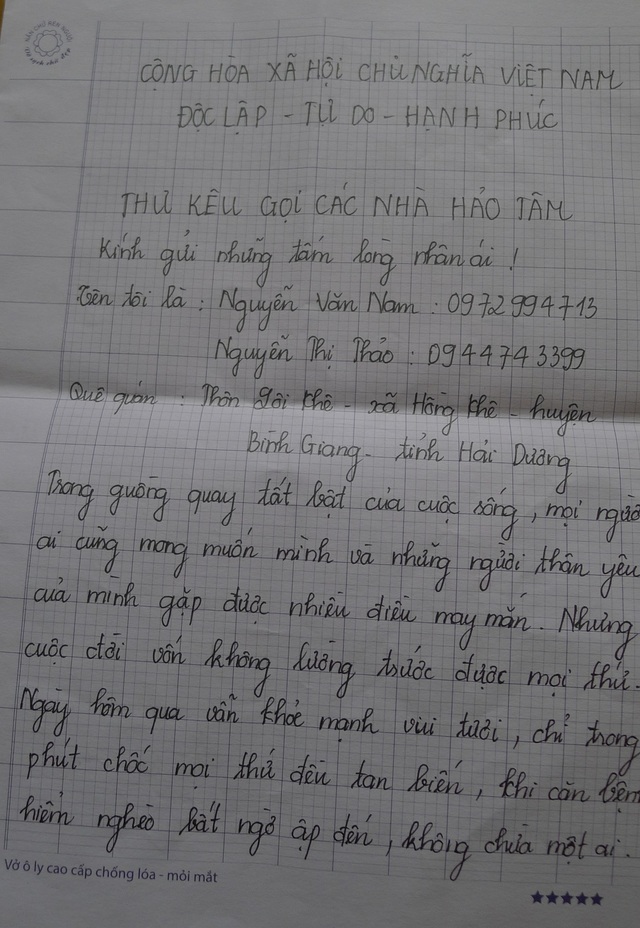 Thương bé 9 tuổi nguy kịch vì bệnh ung thư máu - 7 Thương bé 9 tuổi nguy kịch vì bệnh ung thư máu - 7