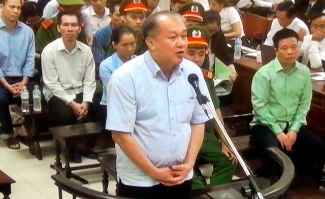 Bị cáo Phạm Công Danh tại phiên xử chiều 29/8.