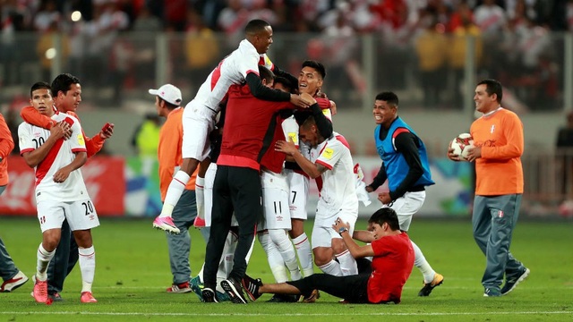 Peru giành vé cuối cùng đến World Cup 2018 - 1 Niềm vui của Peru sau khi giành vé đến Nga mùa Hè năm sau
