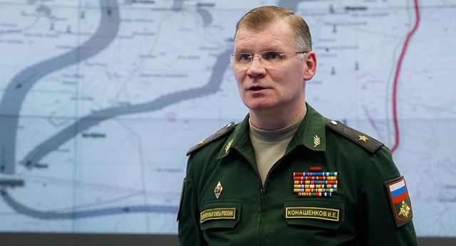 Nga đề nghị Mỹ lý giải "hành động bất thường" ở Syria - 1 Phát ngôn viên Bộ Quốc phòng Nga Igor Konashenkov (Ảnh: Sputnik)