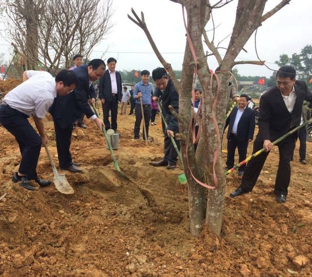 Phát động Tết trồng cây đầu xuân mới - 4 Lãnh đạo tỉnh, huyện phát động lễ trồng cây đầu năm tại huyện Hương Khê