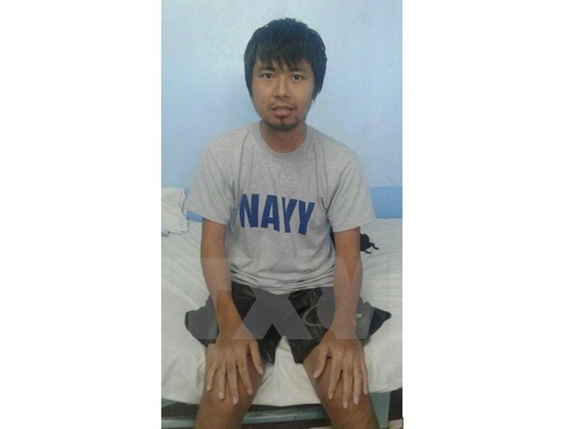 Đại diện Sứ quán Việt Nam thăm thuyền viên được giải cứu ở Philippines - 1
Anh Đỗ Trung Hiếu, thuyền viên tàu M/V Royal 16. (Nguồn: TTXVN)