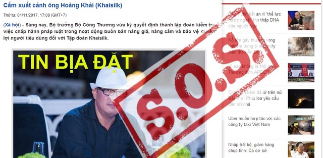 Đề nghị cấm xuất cảnh ông chủ Khaisilk: Tin bịa đặt lan tràn - 1 Đề nghị cấm xuất cảnh ông chủ Khaisilk: Tin bịa đặt lan tràn - 1