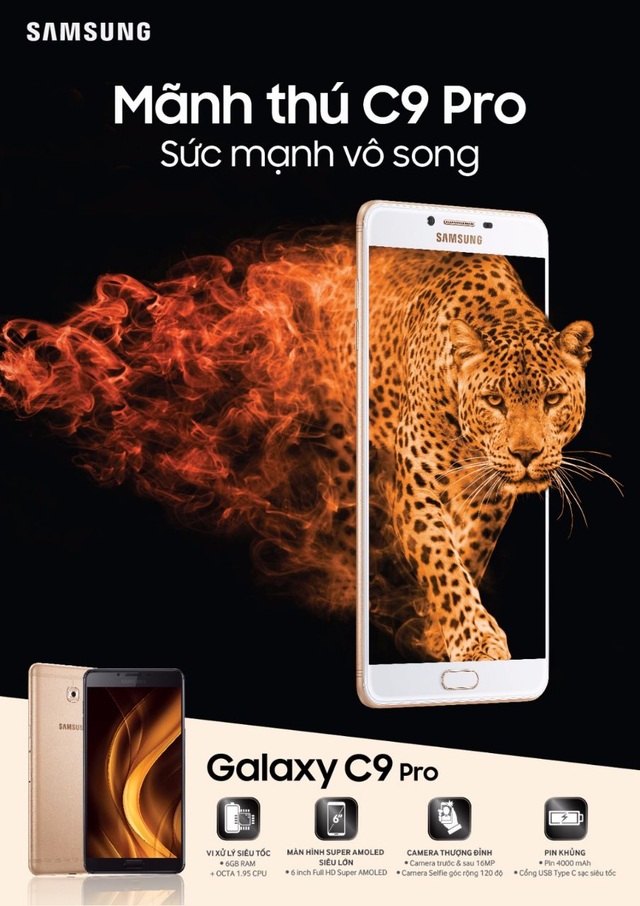 Những công nghệ giúp Galaxy C9 Pro chơi game ấn tượng - 1
Galaxy C9 Pro nổi trội với cấu hình phần cứng mạnh mẽ.