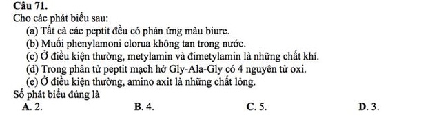 Bật mí chiến thuật giúp học sinh đạt tối đa điểm bài thi môn Hóa học - 1 Bật mí chiến thuật giúp học sinh đạt tối đa điểm bài thi môn Hóa học - 1