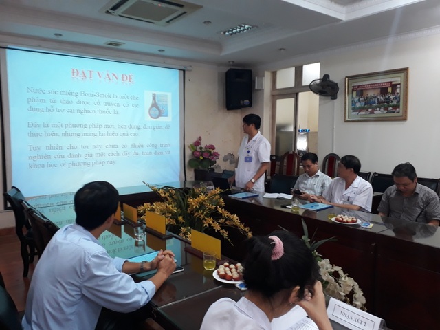 Nghiên cứu lâm sàng của Boni-Smok hỗ trợ cai nghiện thuốc lá - 2 TS.BS Trần Thái Hà, thư kí đề tài báo cáo