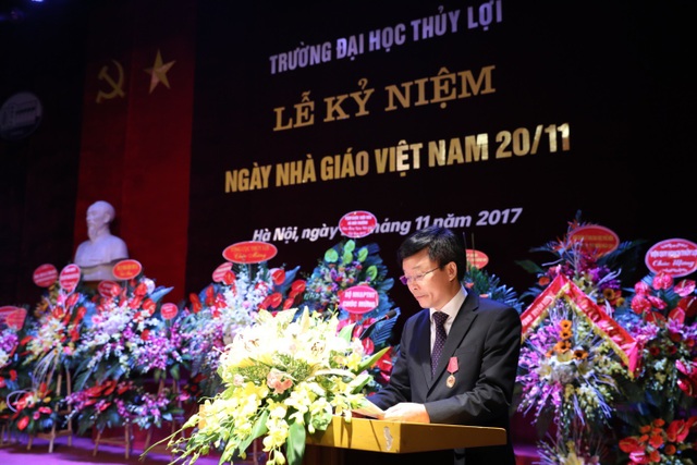 Trường ĐH Thủy Lợi tri ân các thế hệ nhà giáo - 1
GS.TS Nguyễn Quang Kim, Hiệu trưởng trường ĐH Thủy Lợi