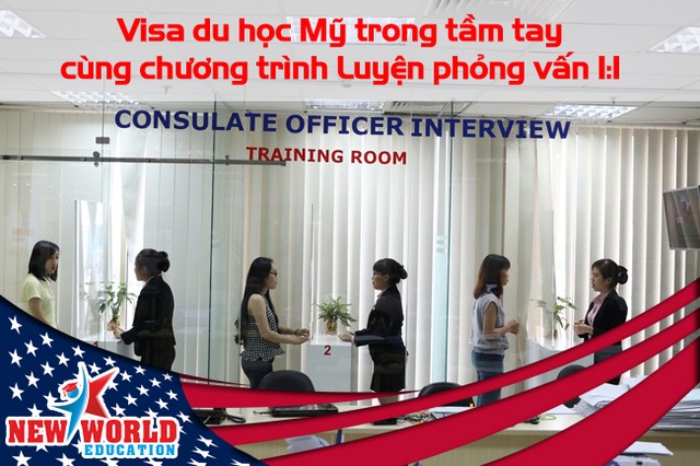 Visa du học Mỹ trong tầm tay cùng chương trình Luyện phỏng vấn Mỹ 1:1 - 2 Visa du học Mỹ trong tầm tay cùng chương trình Luyện phỏng vấn Mỹ 1:1 - 2