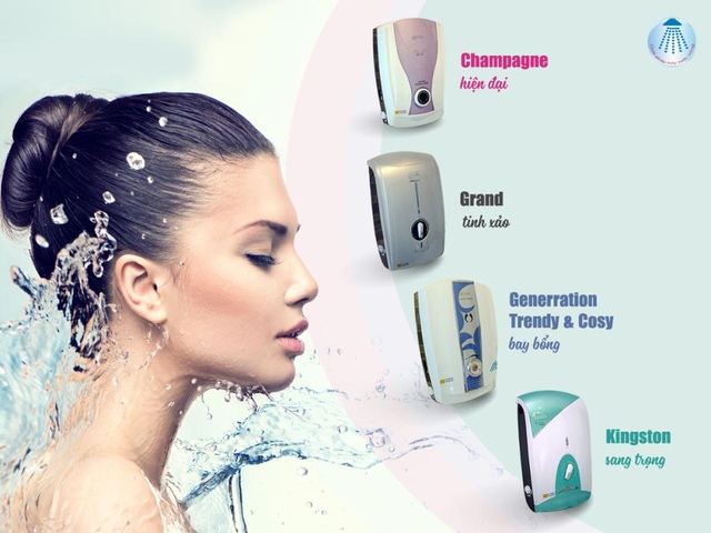 Máy nước nóng trực tiếp dễ gây giật điện? - 2 Thiết kế bắt mắt