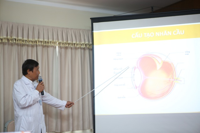 Hội thảo chăm sóc mắt & cải thiện suy giảm thị lực thời công nghệ - 2 PGS-TS Trần An chia sẻ kiến thức về mắt