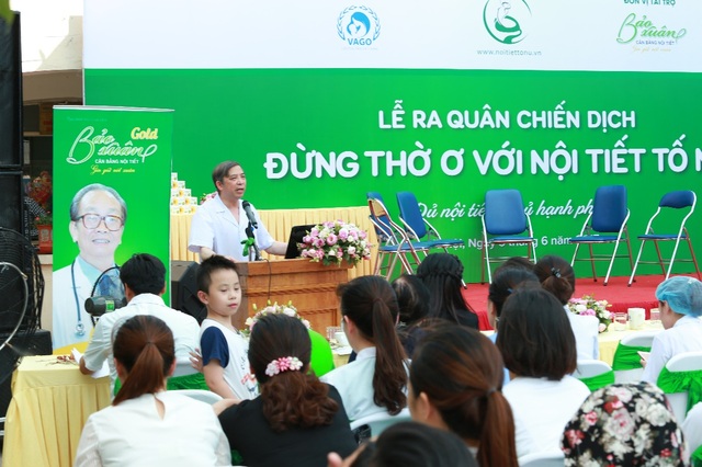 Bảo Xuân cùng Hội phụ sản VN phát động chiến dịch “Đừng thờ ơ với nội tiết tố nữ” - 2 PGS Vũ Bá Quyết, Giám đốc BV Phụ sản Trung ương