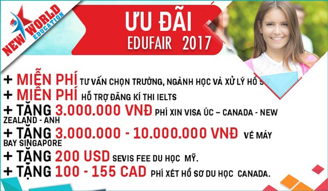 Edufair - Chắp cánh ước mơ du học Mỹ, Canada, Úc, New Zealand, Anh, Singapore và Philippines 2017-2018 - 2 Edufair - Chắp cánh ước mơ du học Mỹ, Canada, Úc, New Zealand, Anh, Singapore và Philippines 2017-2018 - 2