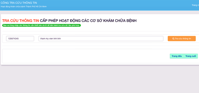 TPHCM: Nhiều thẩm mỹ viện đang hoạt động chui? - 3 Khó kiểm tra thông tin giấy phép trên web của Sở Y tế