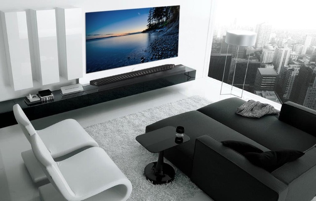 5 mẫu phòng khách tuyệt đẹp với TV OLED siêu mỏng - 2
Phong cách tối giản – minimalist