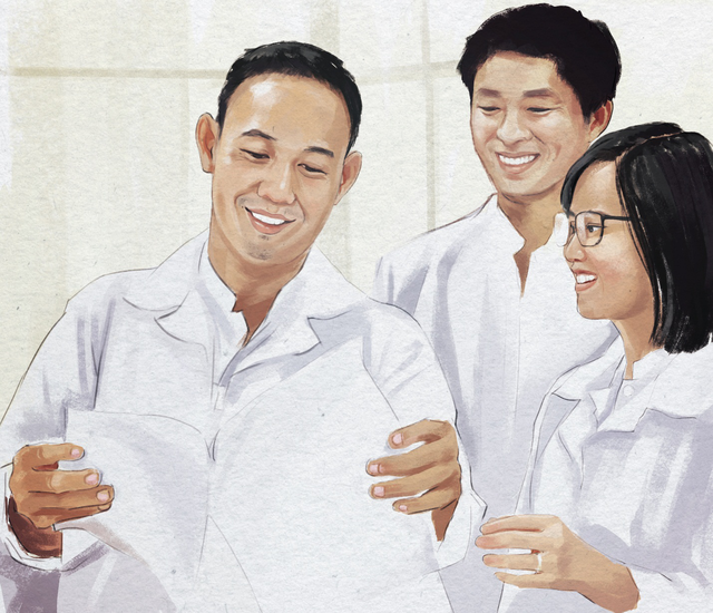 Vòng tròn hạnh phúc - 3
Ánh mắt rạng ngời niềm vui của đội ngũ QA khi hoàn kết quả kiểm tra nguyên liệu trước khi đưa vào nhà máy để sản xuất.