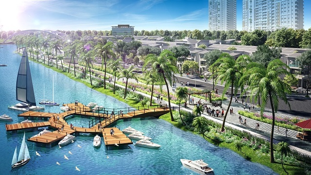 Đầu tư đất nền Nam Đà Nẵng làm sao để không “tiền mất tật mang”? - 3 Phối cảnh bến du thuyền hiện đại tại Ngọc Dương Riverside.
