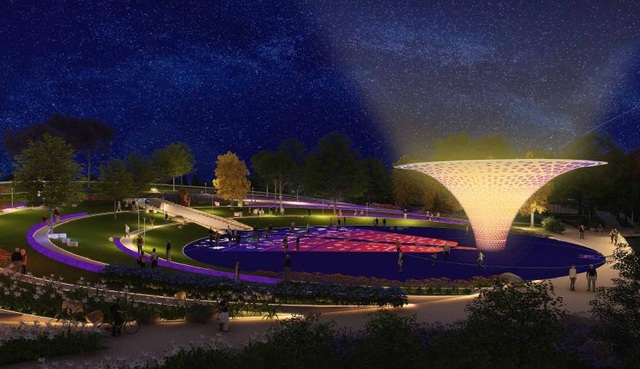 Công viên Thiên văn học – Kể câu chuyện Big Bang qua lăng kính trẻ thơ - 3 Quảng trường Big Bang tại trường được thiết kế ấn tượng