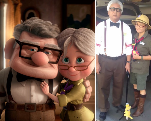 Cặp vợ chồng già đam mê cosplay gây sốt - 3 Đáng yêu trong hình ảnh vợ chồng già của “Up”