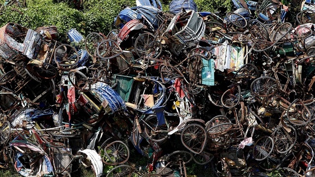 Những nghĩa trang không người kì lạ nhất thế giới - 12
Nghĩa trang xích lô ở Bangladesh